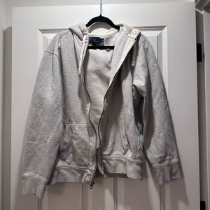 POLO by Ralph Lauren Gray Zip-Up Hoodie, Men’s XL